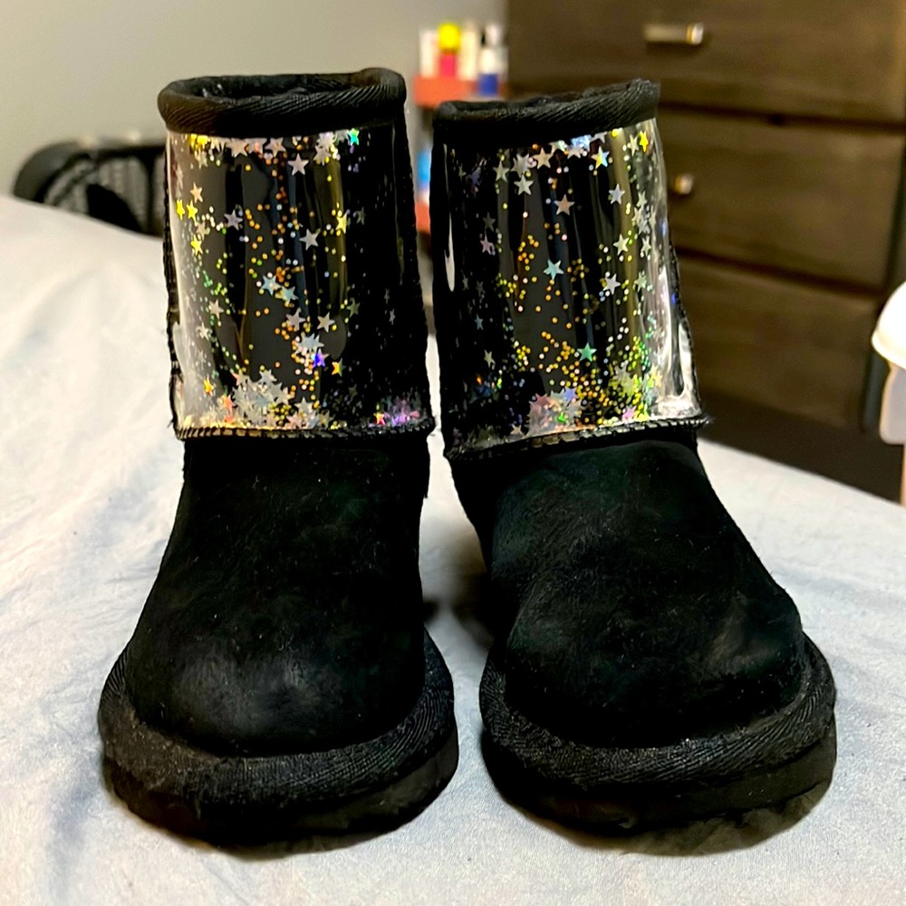Black Glitter Ugg Boots size 8
